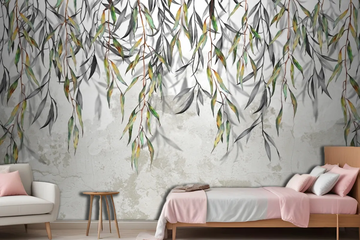 Branches Hang From Above In The Background Wallpaper Mural