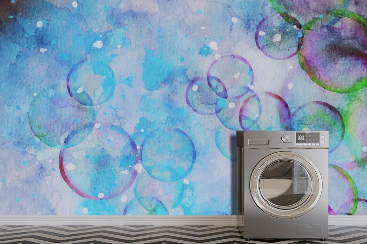 Bubble Watercolor Artwork Wallpaper Mural