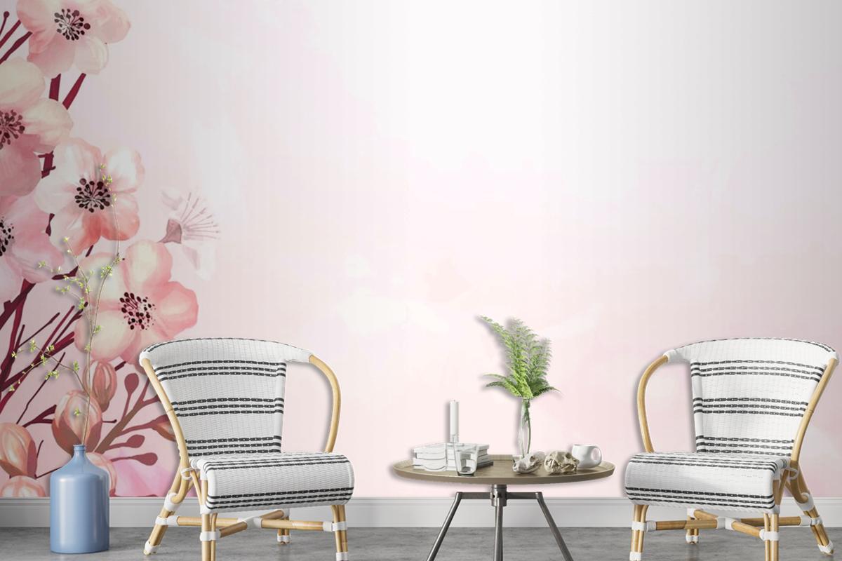 Cherry Blossom Frame Wallpaper Mural