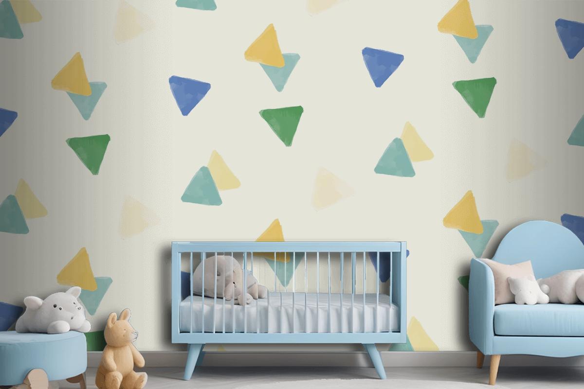 Colorful Geometric Seamless Pattern Design Wallpaper Mural