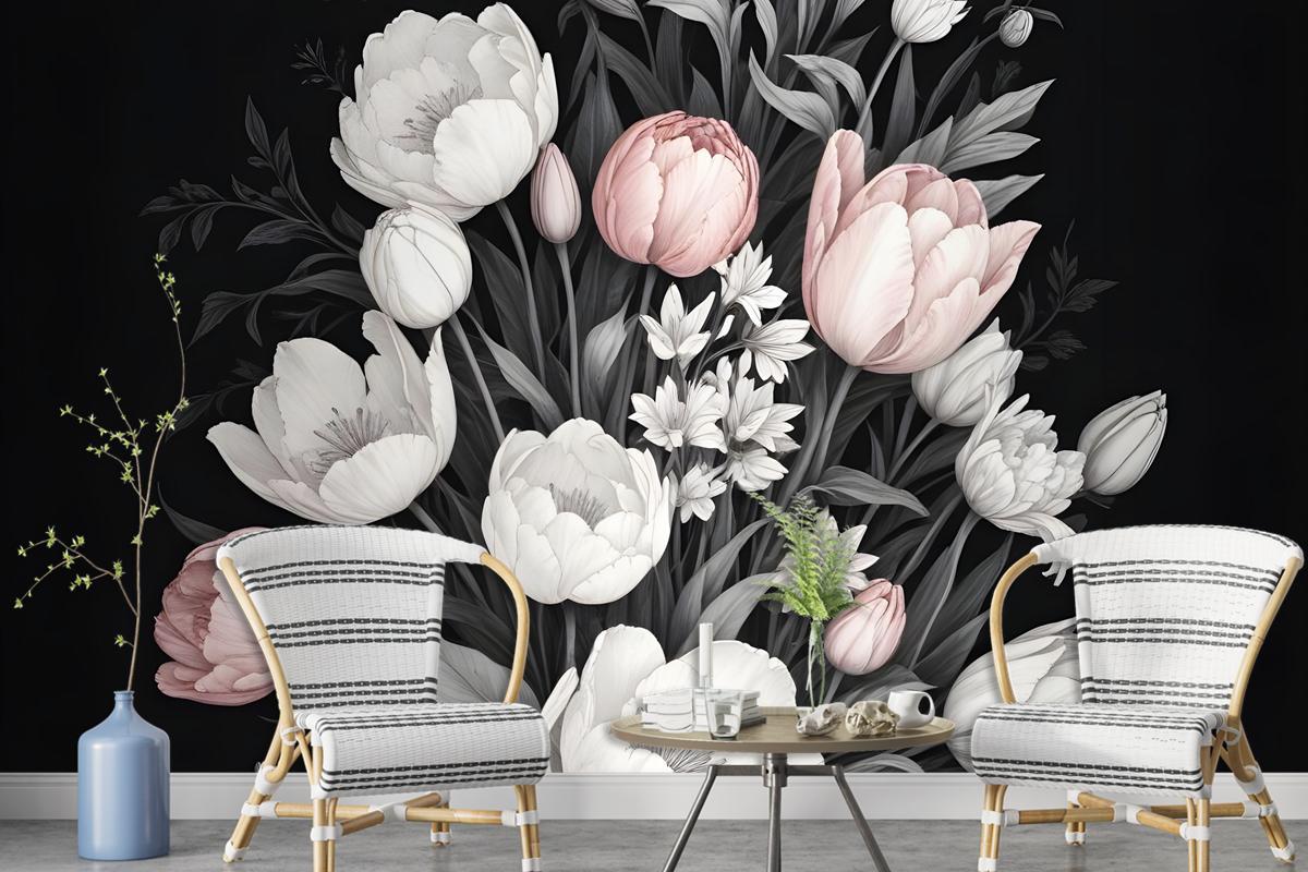 Dutch Floral Bouqet Wallpaper Mural