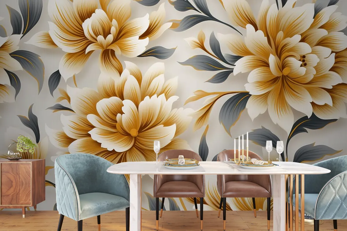 Floral Pattern Design Printing Textile Transfer Designs Pattern Flower Wallpaper Mural