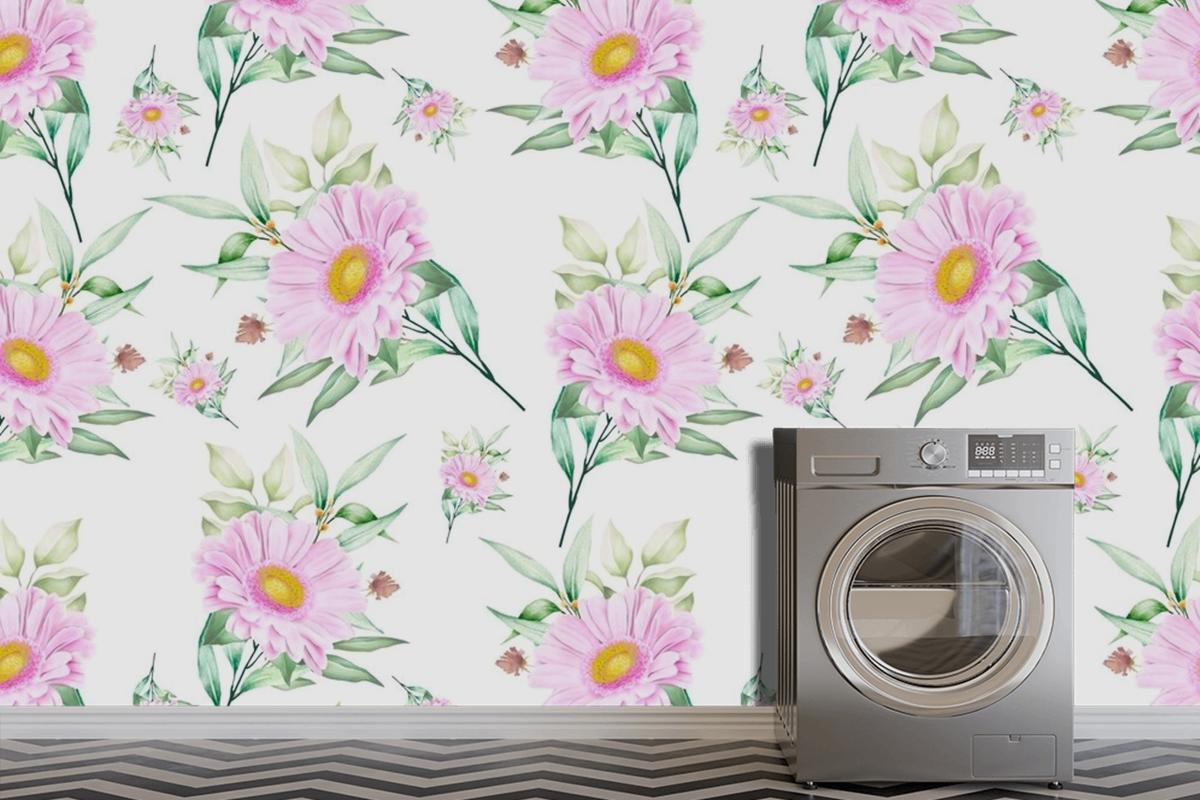 Floral Seamless Pattern Floral Blooming Wallpaper Mural