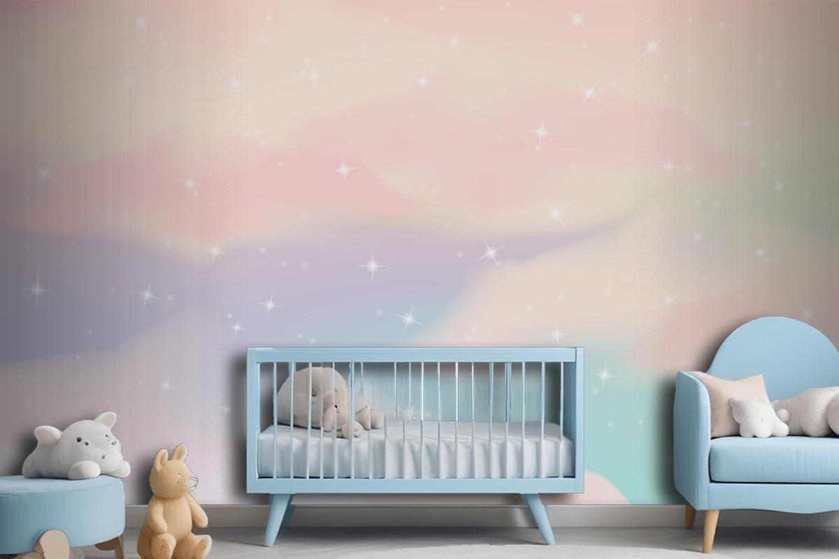 Gradient Pastel Sky Background Wallpaper Mural