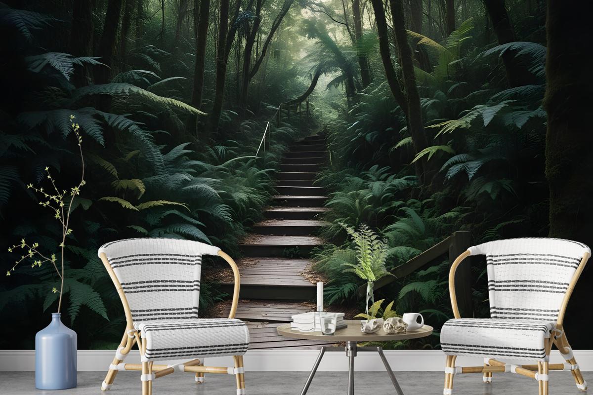 Jungle Pathway Wallpaper Mural