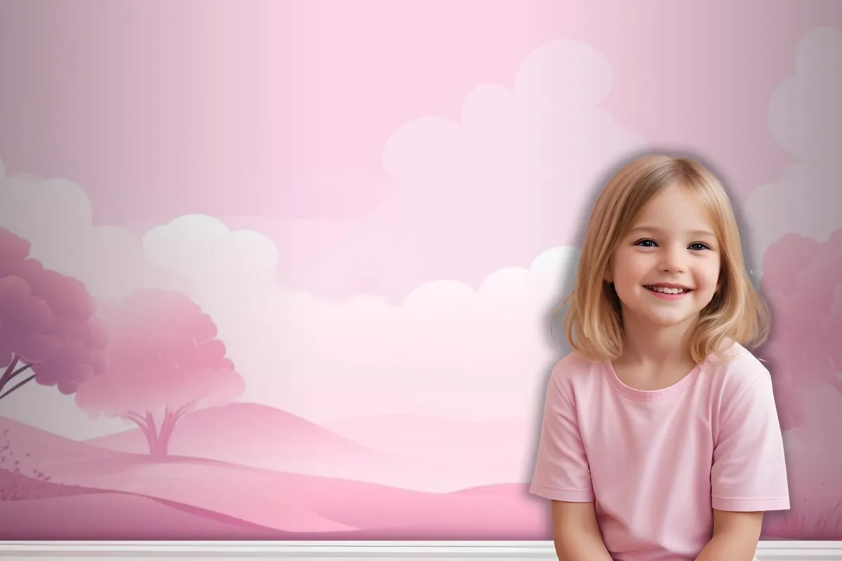 Light Pink Background Wallpaper Mural