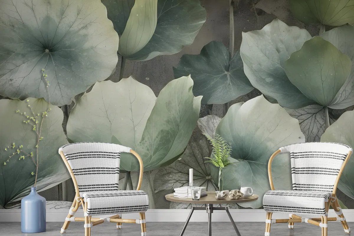 Lotus Leaf Wallpaper Mural