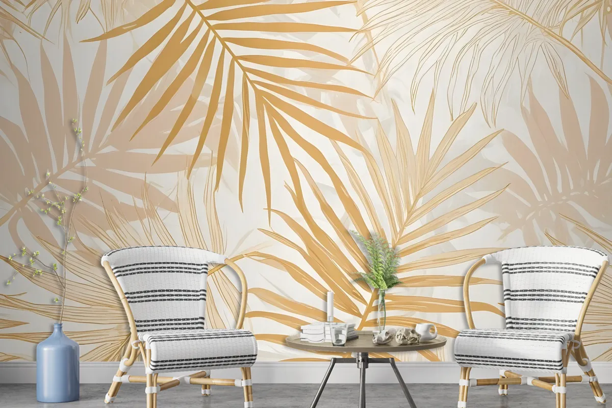 Lux Exotic Style Tropical Leaf Wallpaper Mural