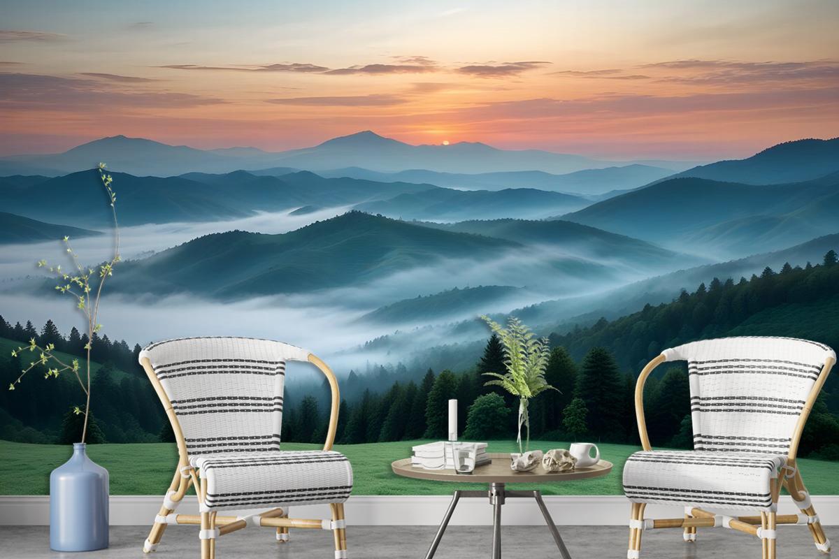 Mountain Scenic Landscape Wallpaper Mural