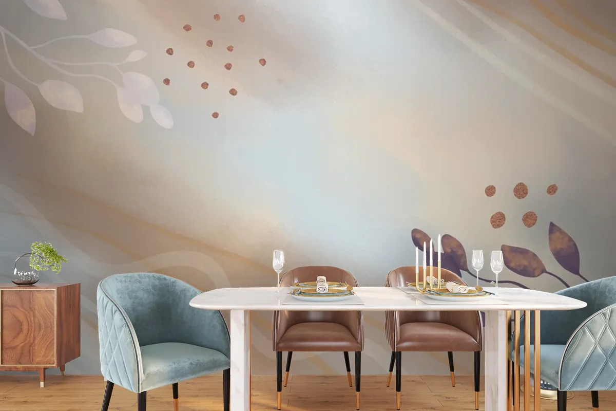 Neutral Watercolor Background Wallpaper Mural