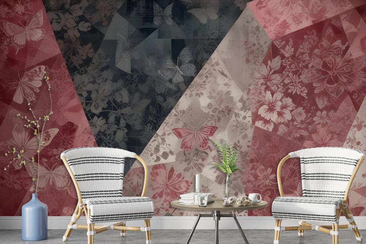 Patchwork Patterned Wallpaper Mural