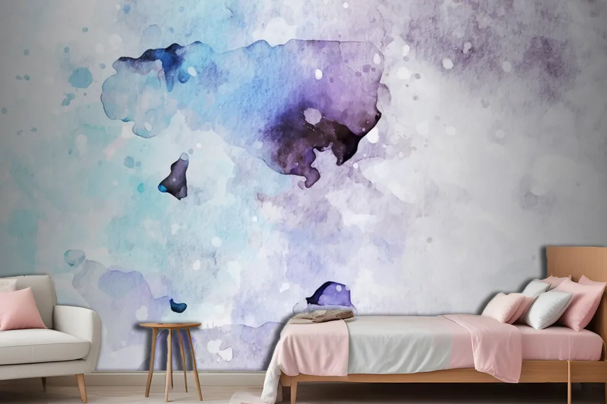 Simple Watercolor Background Wallpaper Mural