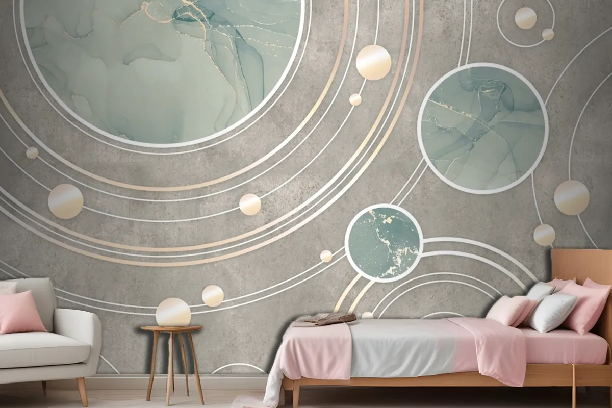 Textured Geometry Background Wallpaper Mural