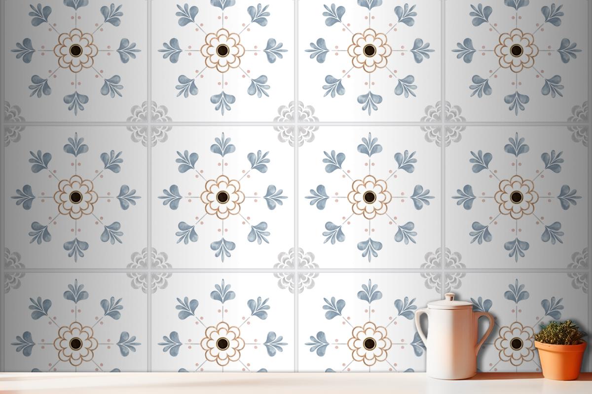 Tiles Textured Pattern Wallpaper Mural