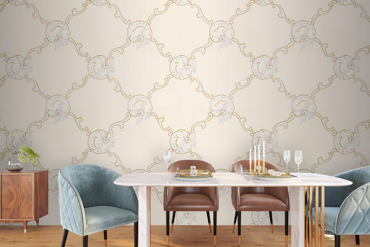 Vintage Ornamental Pattern Wallpaper Mural