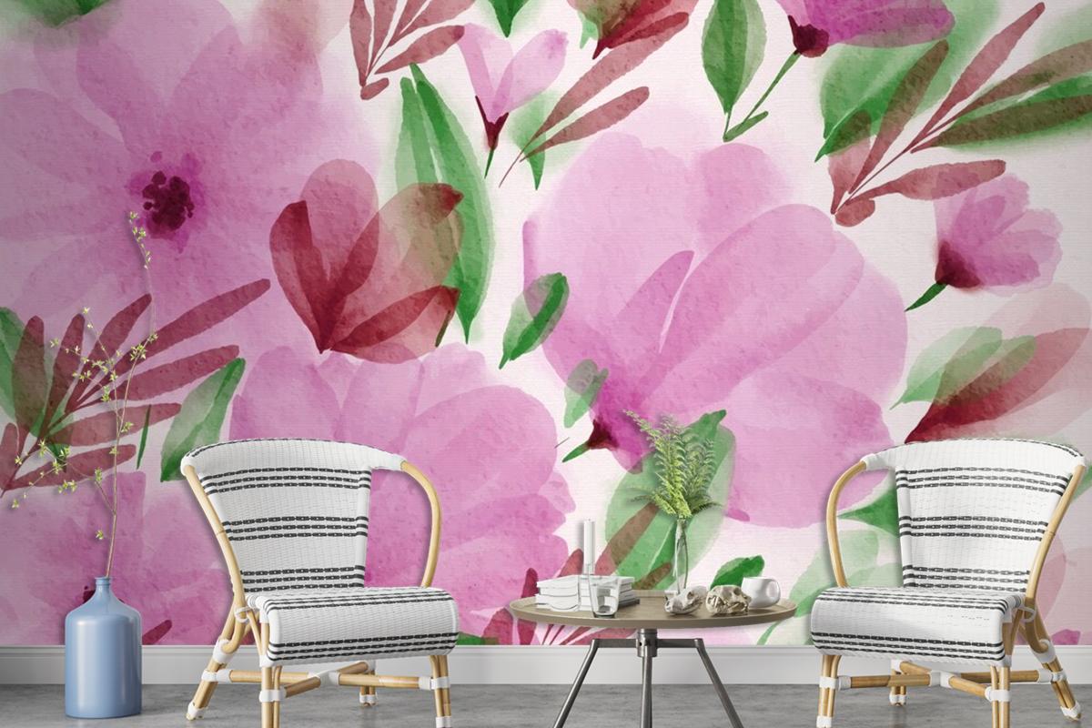 Watercolor Spring Wallpaper Mural