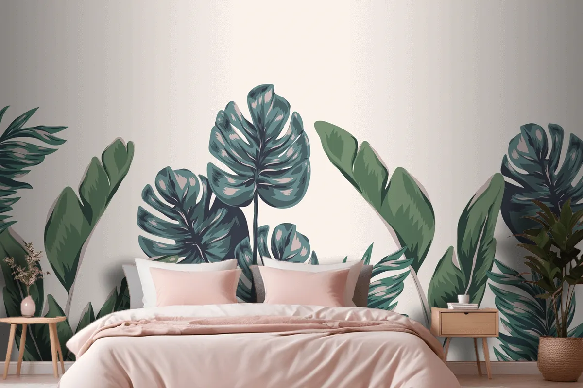 Tropical Foliage Mural Wallpaper Mural