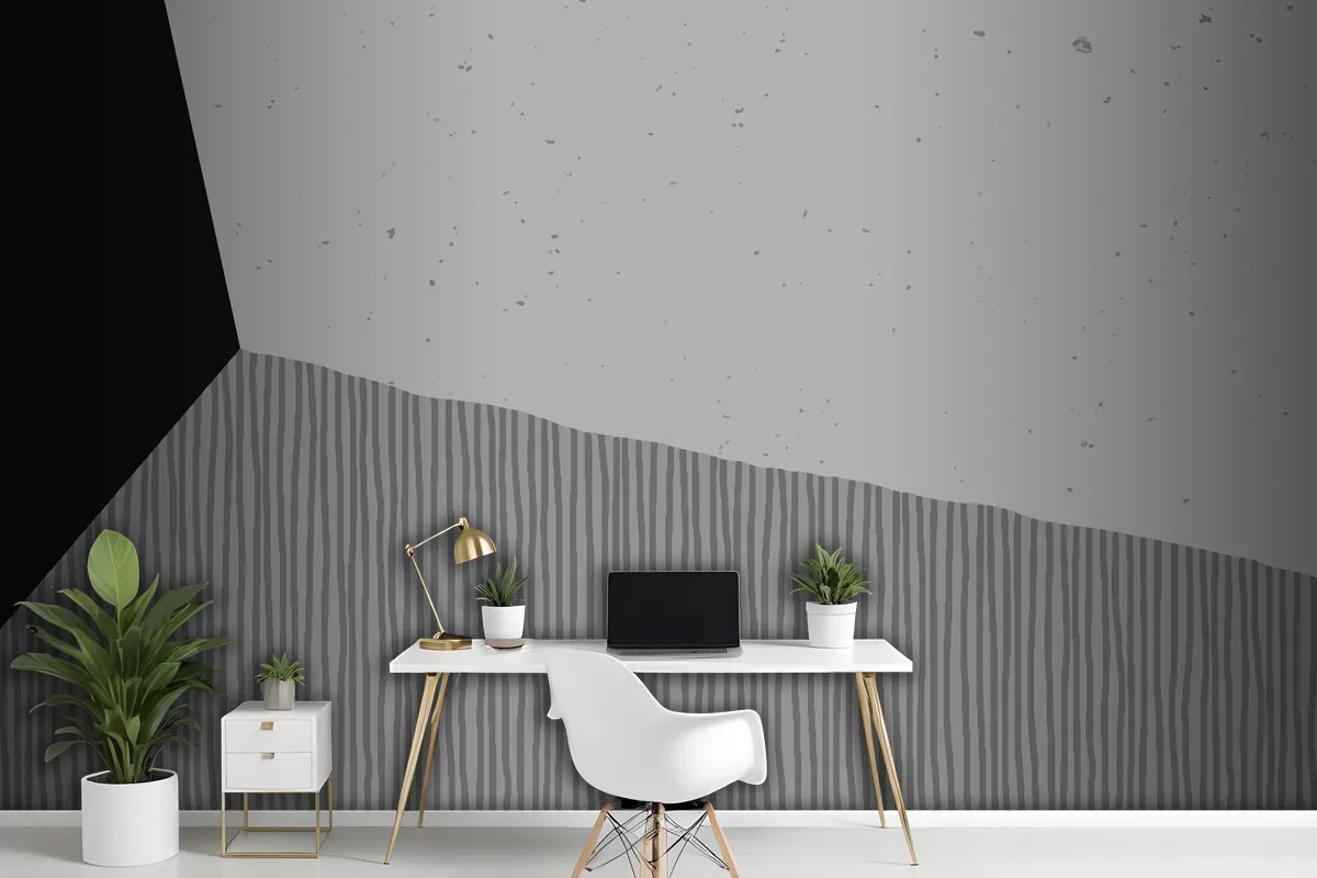 Abstarct Background In Black And White Wallpaper Mural