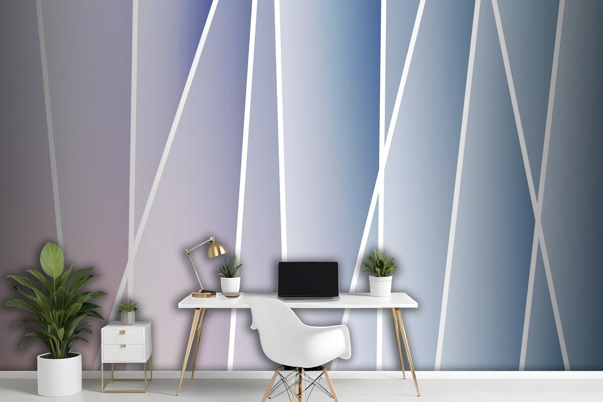 Abstract Pastel Soft Gradient Line Decorative Background Wallpaper Mural