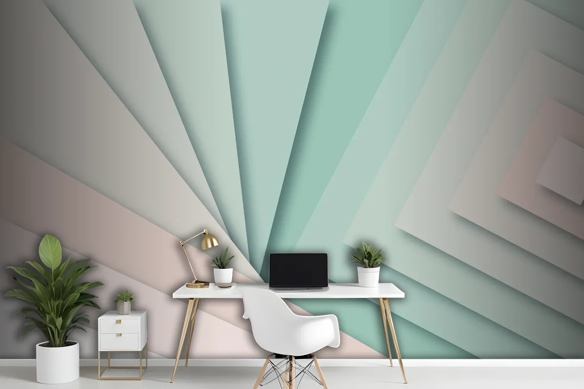 Paper Style Abstract Background Wallpaper Mural