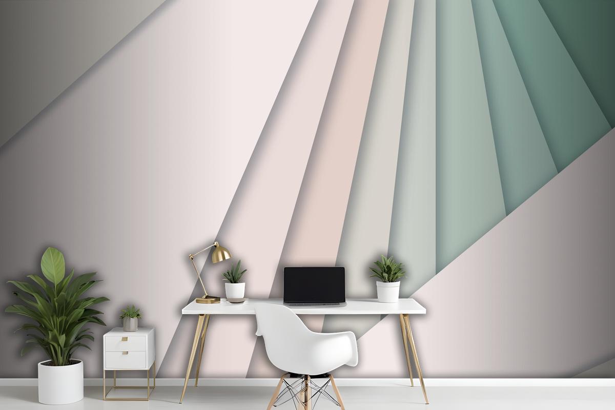 Paper Style Abstract Wallpaper Mural