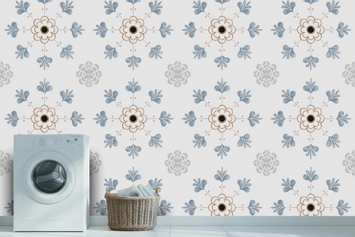 Tiles Textured Pattern Wallpaper Mural