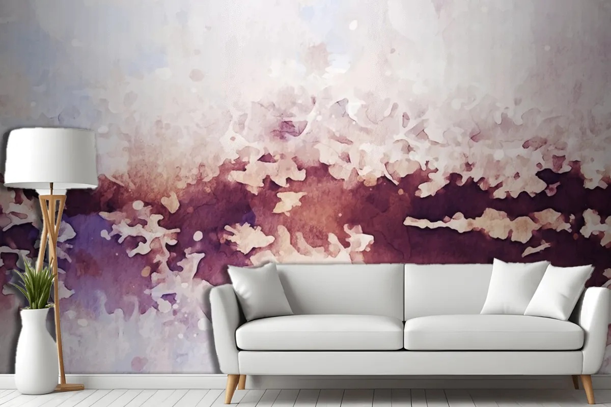 Abstract Texture Of Watercolor Wallpaper Mural