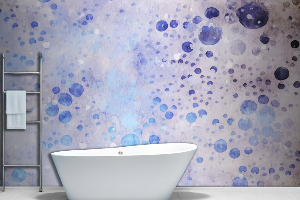 Bubble Style Watercolor Artwork Wallpaper Mural