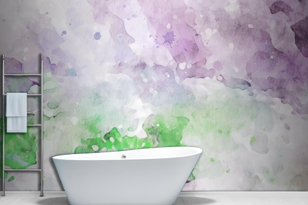 Stylish Pastel Texture Watercolor Wallpaper Mural