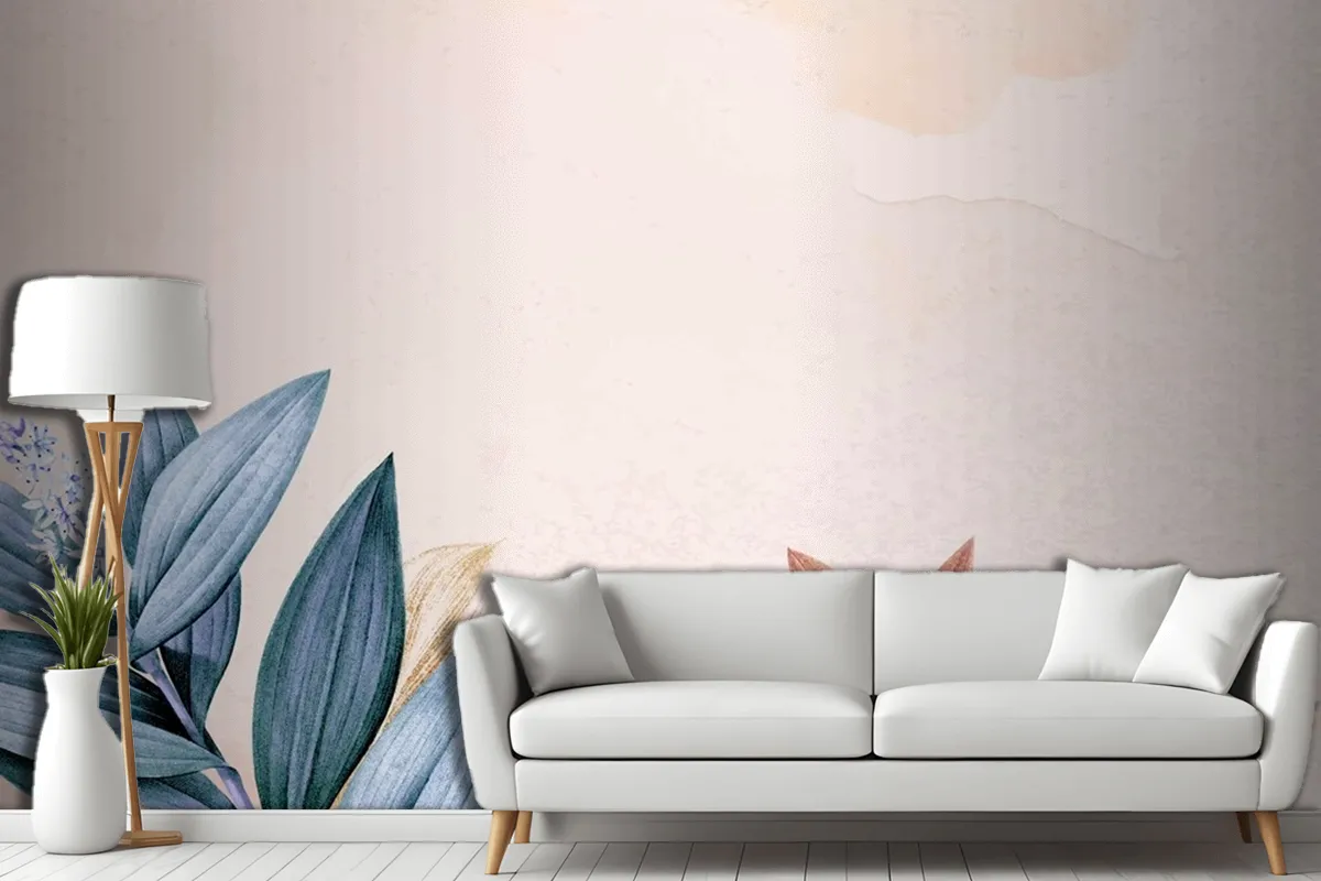 Wildflower Background Aesthetic Border Living Room Wallpaper Mural