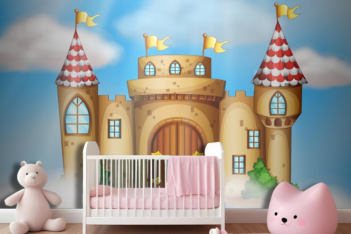 A Fairy Tale Castle On Sky Wallpaper Murals