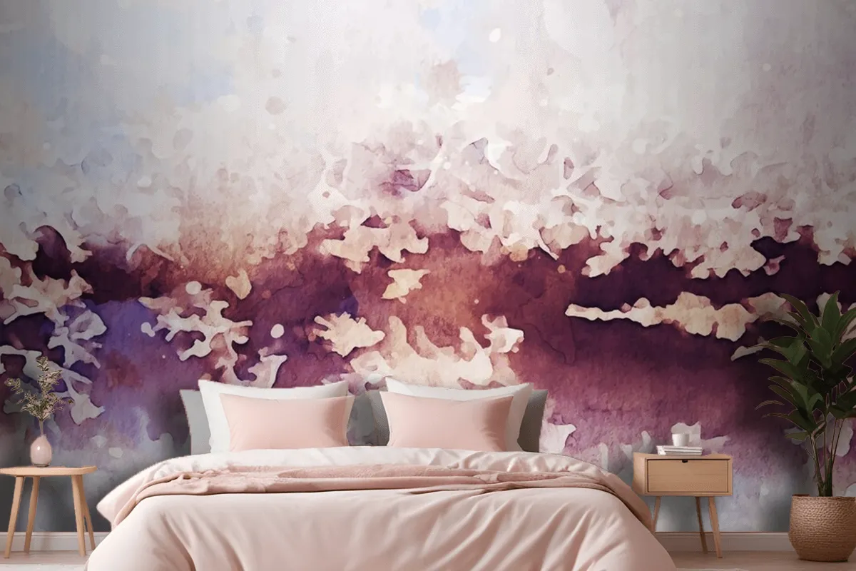 Abstract Texture Of Watercolor Wallpaper Mural