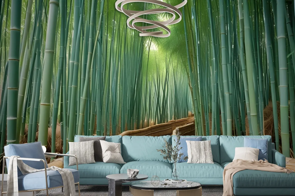 Bamboo Forest Oasis Wallpaper Mural