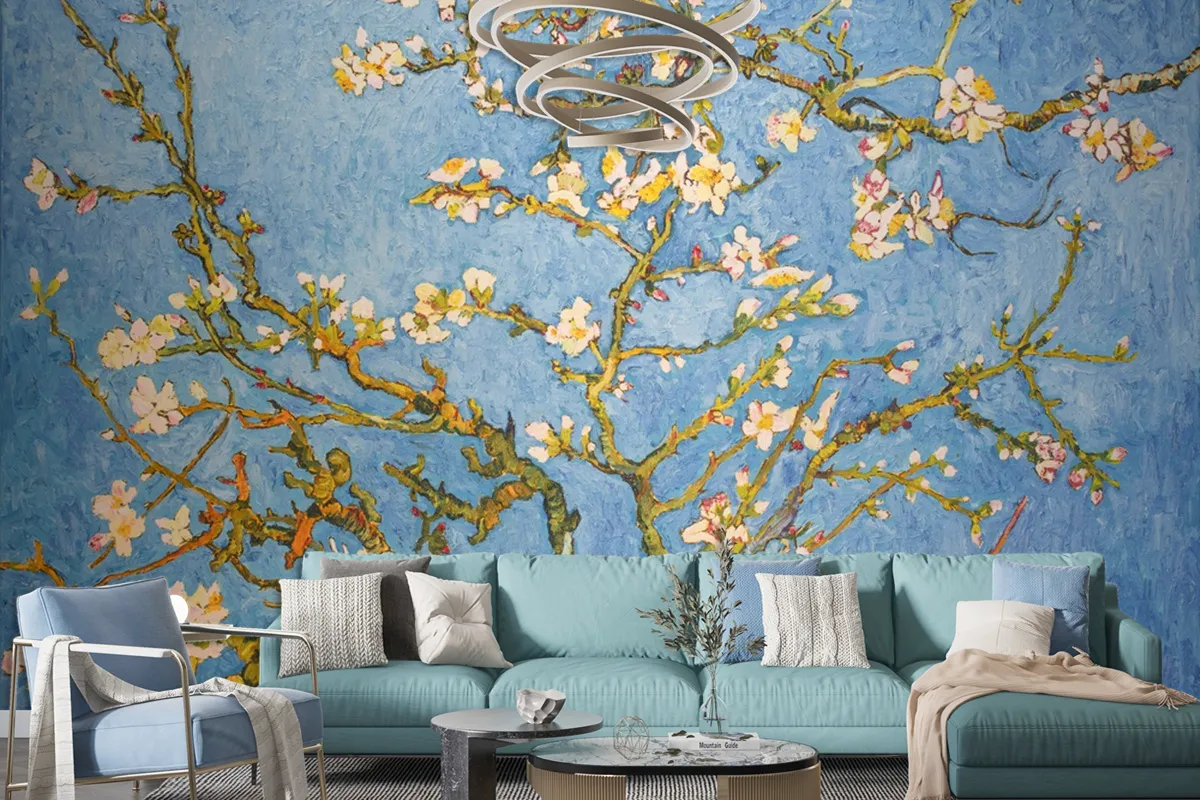 Blooming Almond Tree Wallpaper Mural