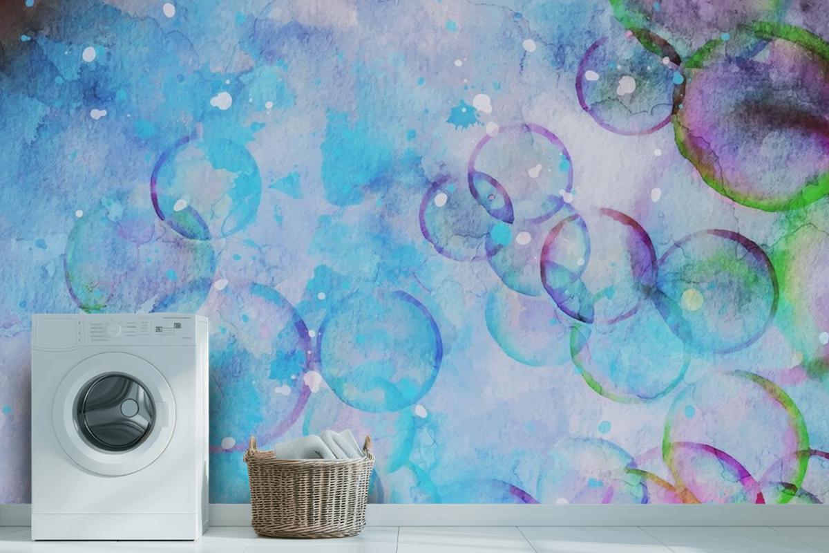 Bubble Watercolor Artwork Wallpaper Mural