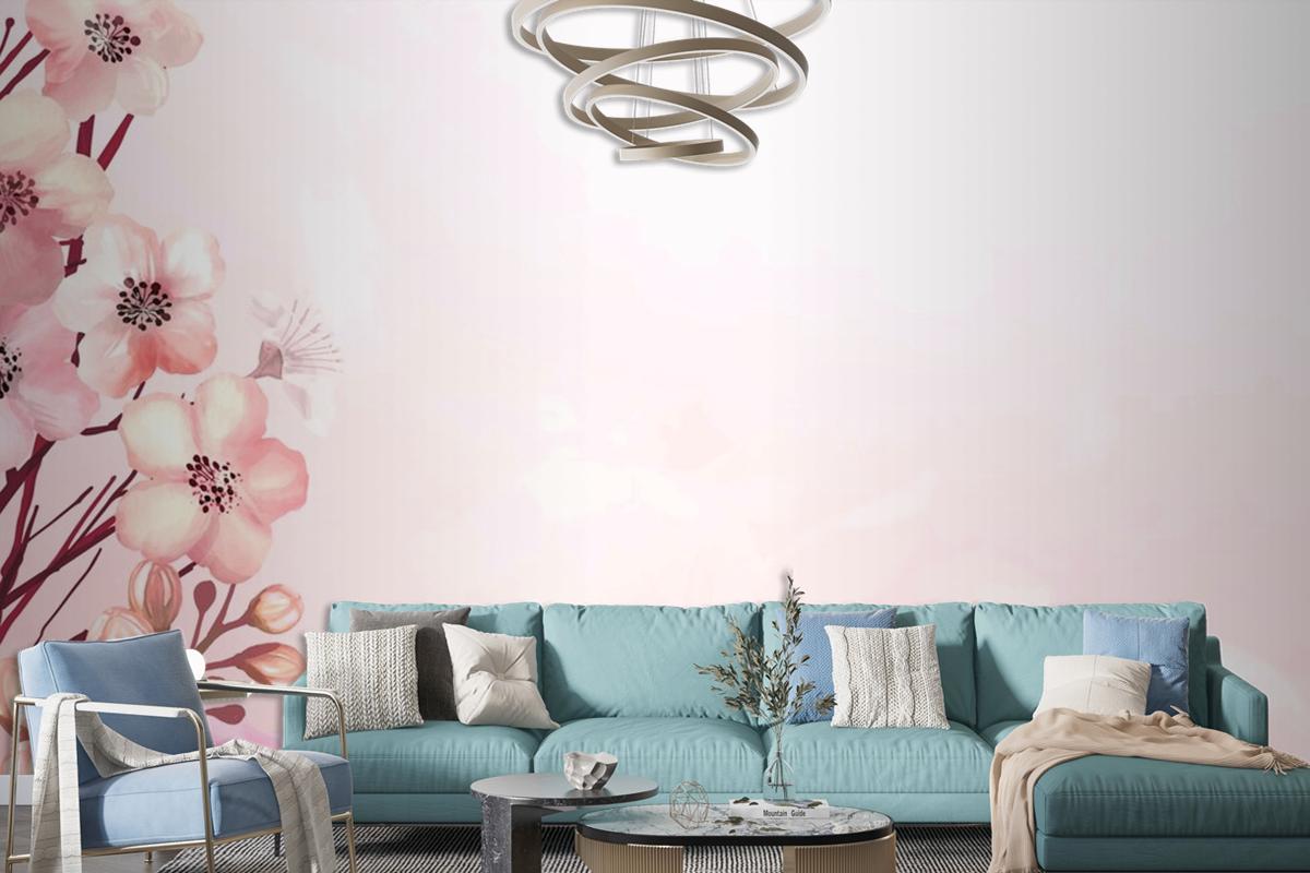 Cherry Blossom Frame Wallpaper Mural