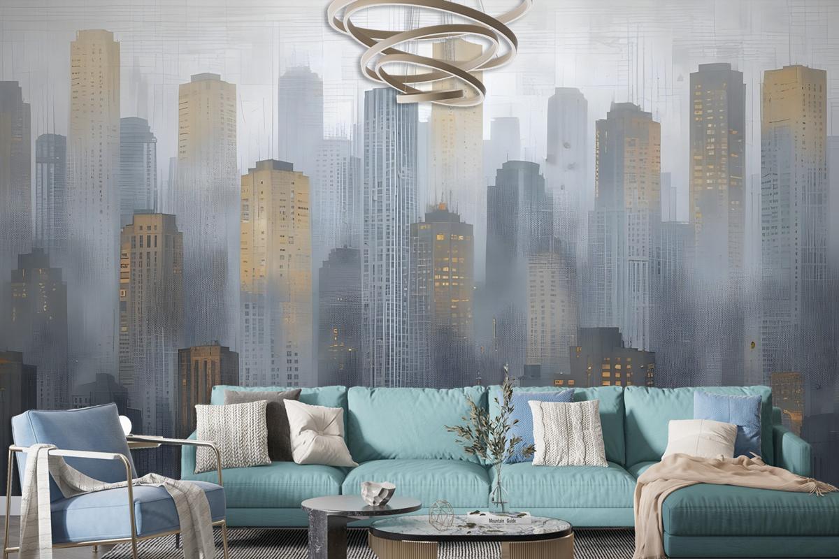 City Silhouette Wallpaper Mural