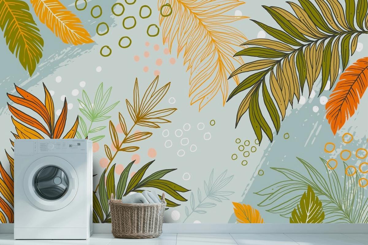 Colorful Summer Background Style Wallpaper Mural