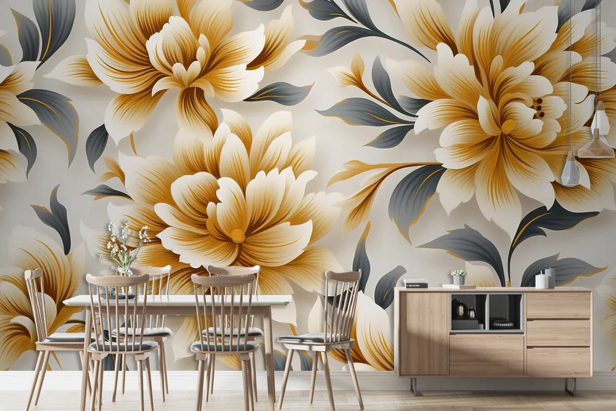 Floral Pattern Design Printing Textile Transfer Designs Pattern Flower Wallpaper Mural