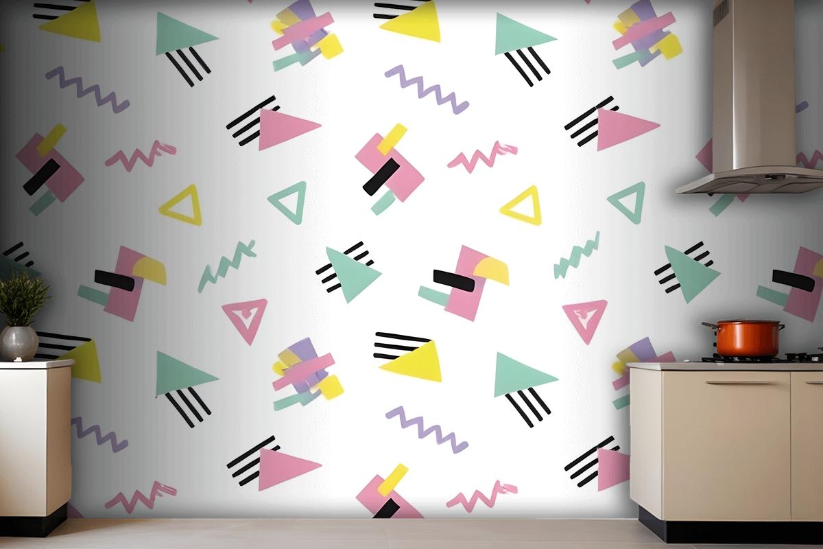 Geometric 90S Wallpaper Mural