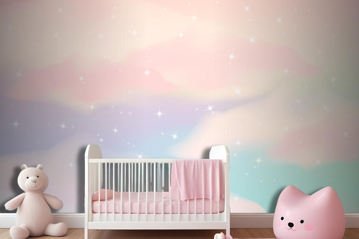 Gradient Pastel Sky Background Wallpaper Mural