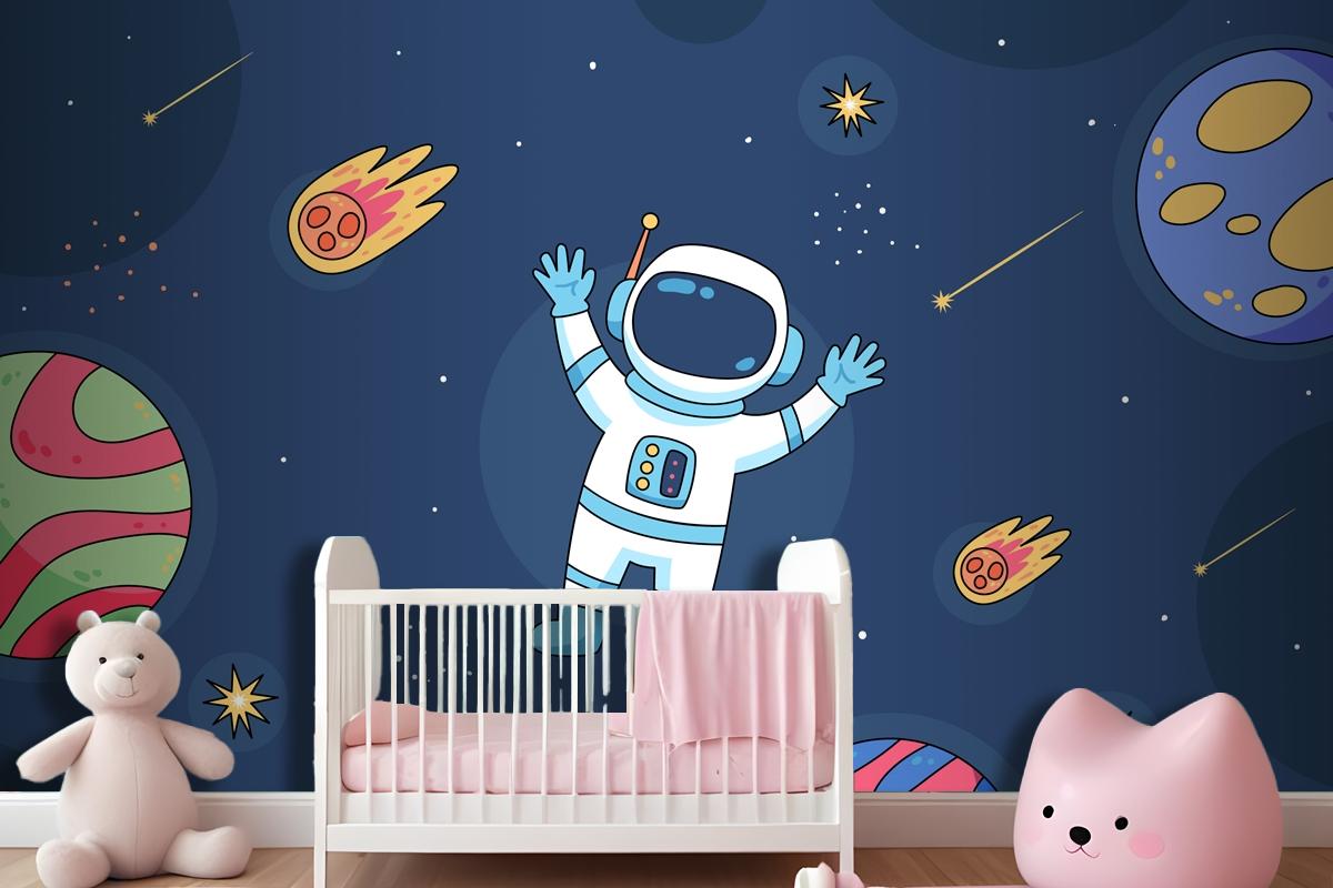 Hand Drawn Galaxy Stars Wallpaper Mural