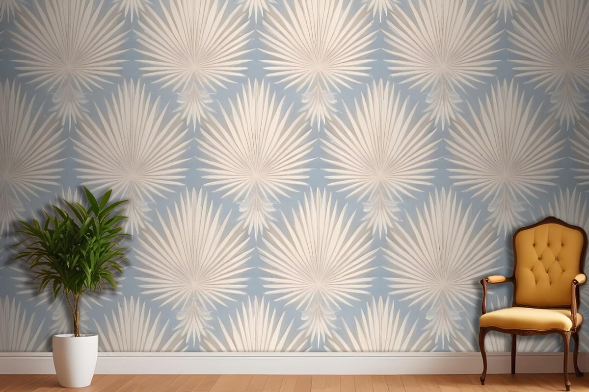 Light Pink Abstract Of Radiating Lines Sunburst Shapes Wallpaper Mural