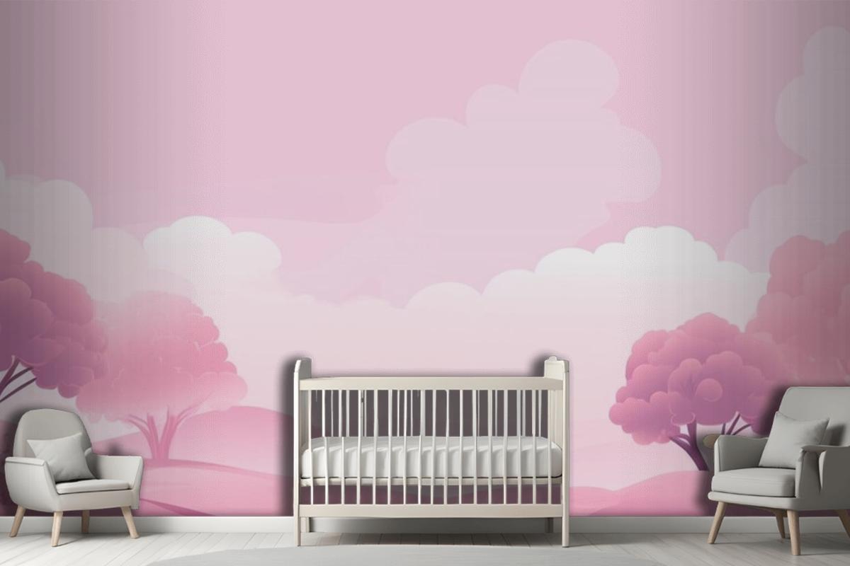 Light Pink Background Wallpaper Mural