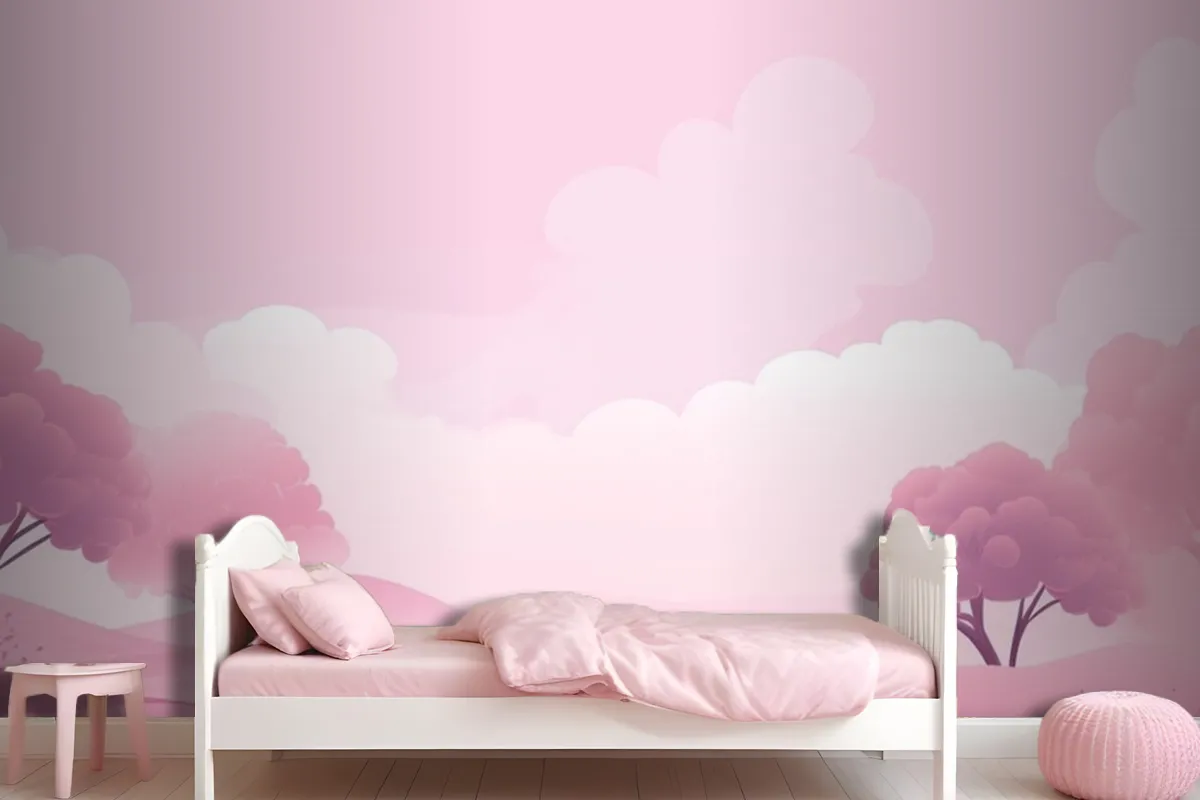 Light Pink Background Wallpaper Mural