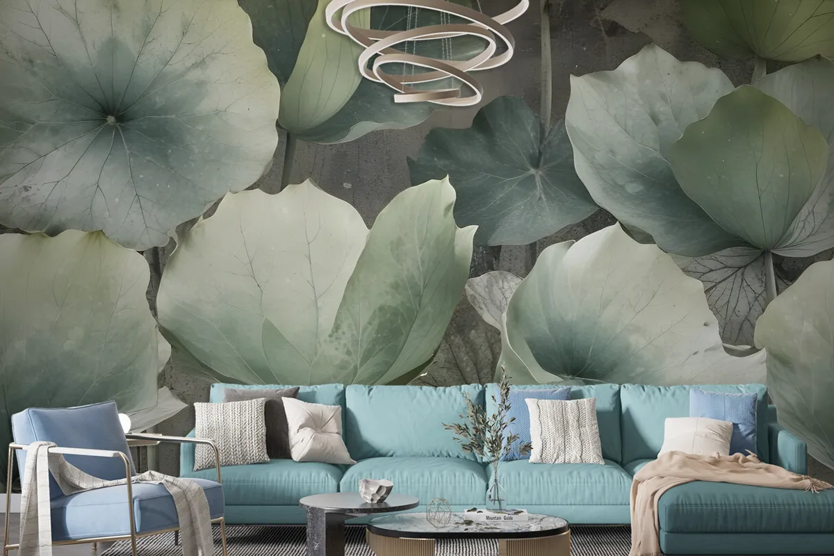 Lotus Leaf Wallpaper Mural