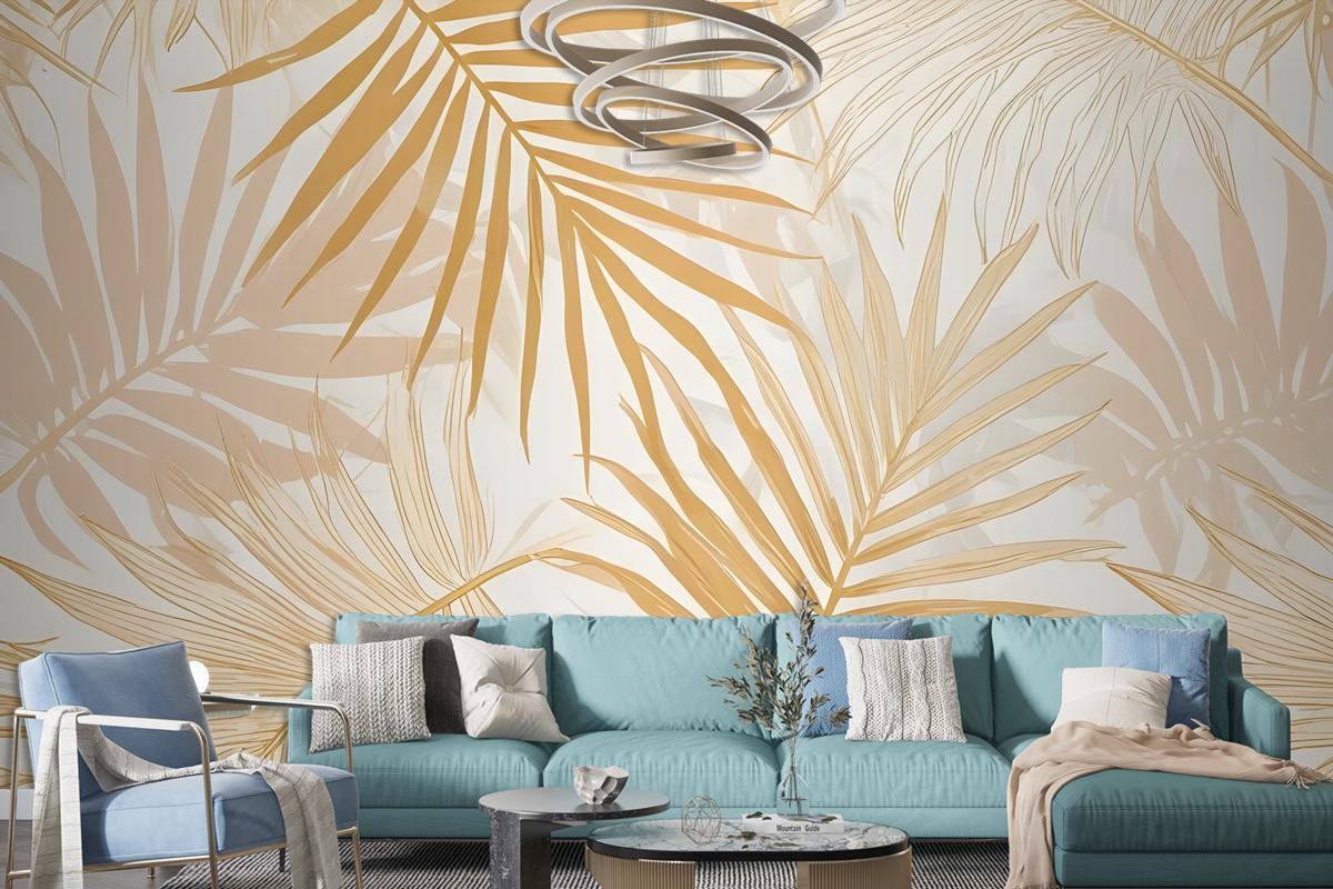 Lux Exotic Style Tropical Leaf Wallpaper Mural