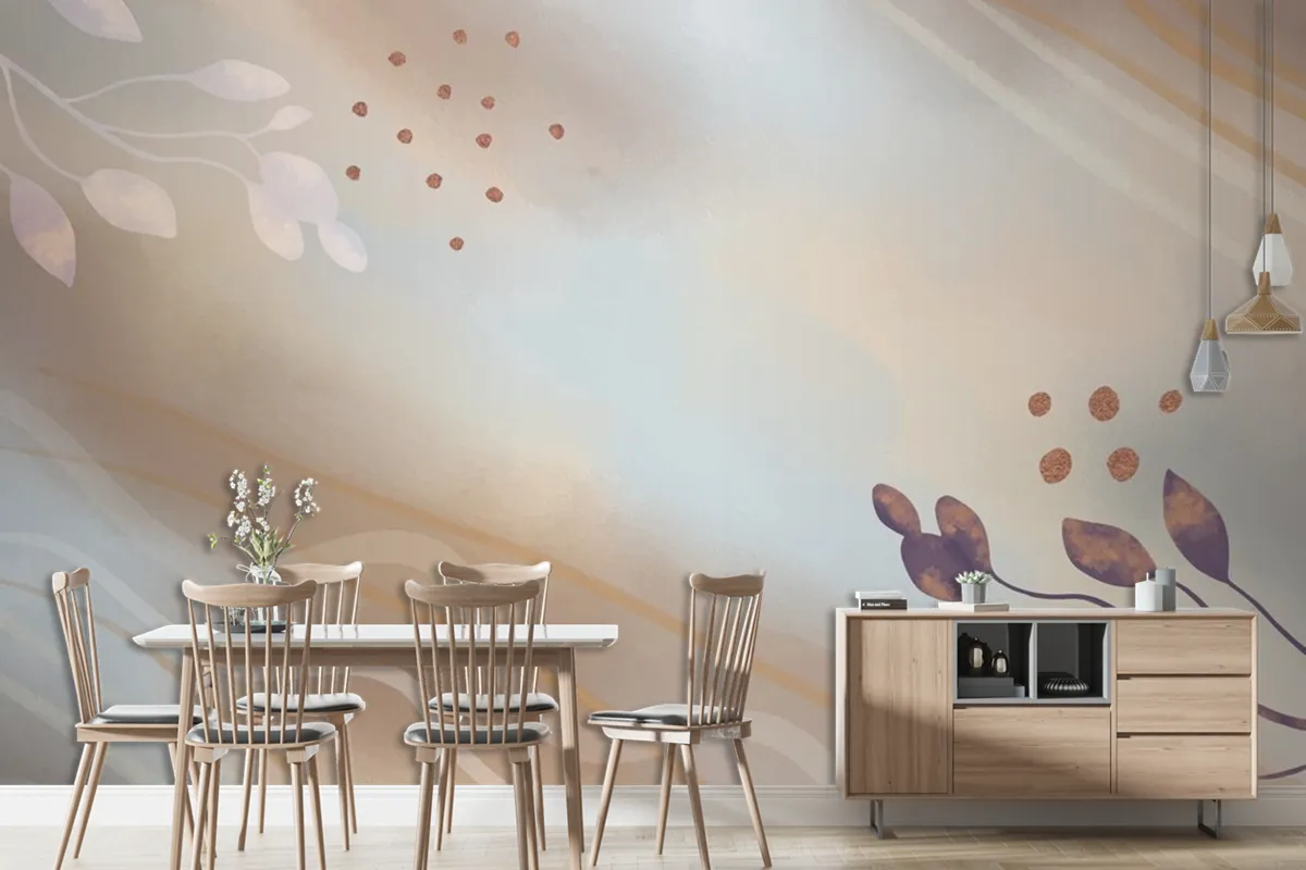 Neutral Watercolor Background Wallpaper Mural