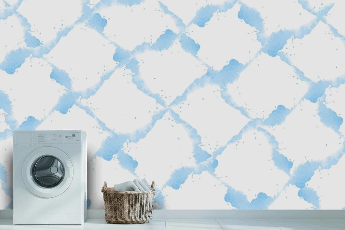 Pastel Blue Watercolor Background Wallpaper Mural