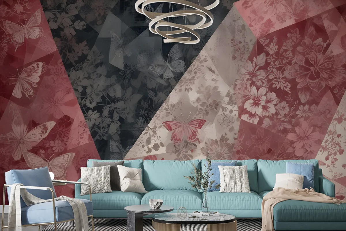 Patchwork Patterned Wallpaper Mural